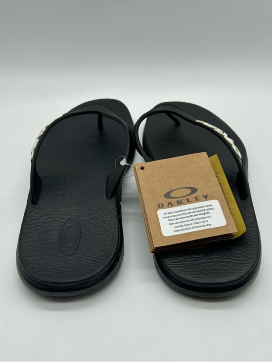 Oakley B1B Flip Flops Men’s Size 12 Black Logo Sandals New With Tag main image 6